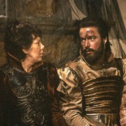 Julius Caesar by Handel; JT as Achillas with Janet Baker (Julius Caesar); ENO; 11 August 1984; Limehouse Studios, London; Photo: Clive Barda/ArenaPAL