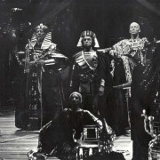 Aida by Verdi; JT as Ramfis with Harold Blackburn & Tom Swift; ENO; 1979; cond. Charles Groves prod. Copley; Photo: Donald Southern