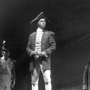 Billy Budd by Britten; JT as Mr Flint; ROH; 1982; cond. Richard Armstrong prod. Basil Coleman; photo: Donald Souther