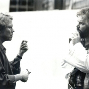 Parsifal (rehearsal); JT with Harry Kupfer; Staatsoper Berlin; October 1992; photo: Marion Schone