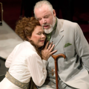 Bluebeard by Béla Bartók; JT as Bluebeard with Sally Burgess (Judith); Opera North; May/June 2005; photo: Bill Cooper