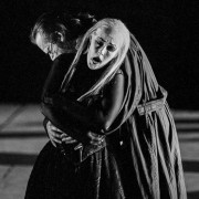 Siegfried by Wagner; JT as Wanderer with Birgitta Svendén; ROH; March/April 1995; photo: Clive Barda/ArenaPAL