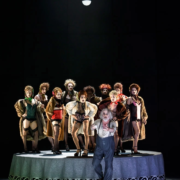 The Nose by Dmitri Shostakovich; JT as Yakovlevich, Clerk, Doctor with dance troupe; ROH; Oct/Nov 2016; photo: Bill Cooper