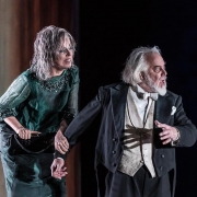 The Exterminating Angel by Thomas Adès; JT as Dr Carlos Condé with Anne Sophie von Otter; ROH; Apr 2017; photo: Clive Barda/ArenaPAL