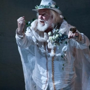 King Lear by Shakespeare; JT as King Lear; The Grange Festival, Hampshire; July 2021; photo: SIMON ANNAND