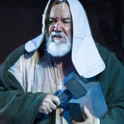 King Lear by Shakespeare; JT as King Lear; The Grange Festival, Hampshire; July 2021; photo: SIMON ANNAND